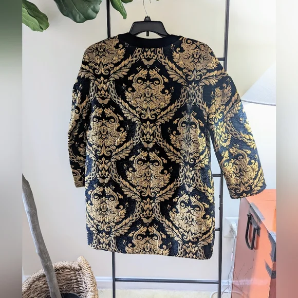 Anthropologie Endless Rose Jacquard Coat NWT Size L - Picture 3 of 5